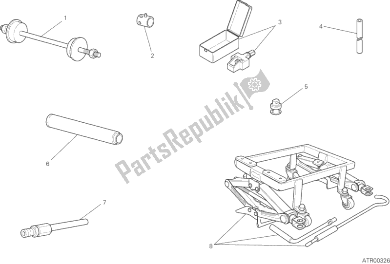 All parts for the Workshop Service Tools, Frame of the Ducati Scrambler Flat Track Brasil 803 2016
